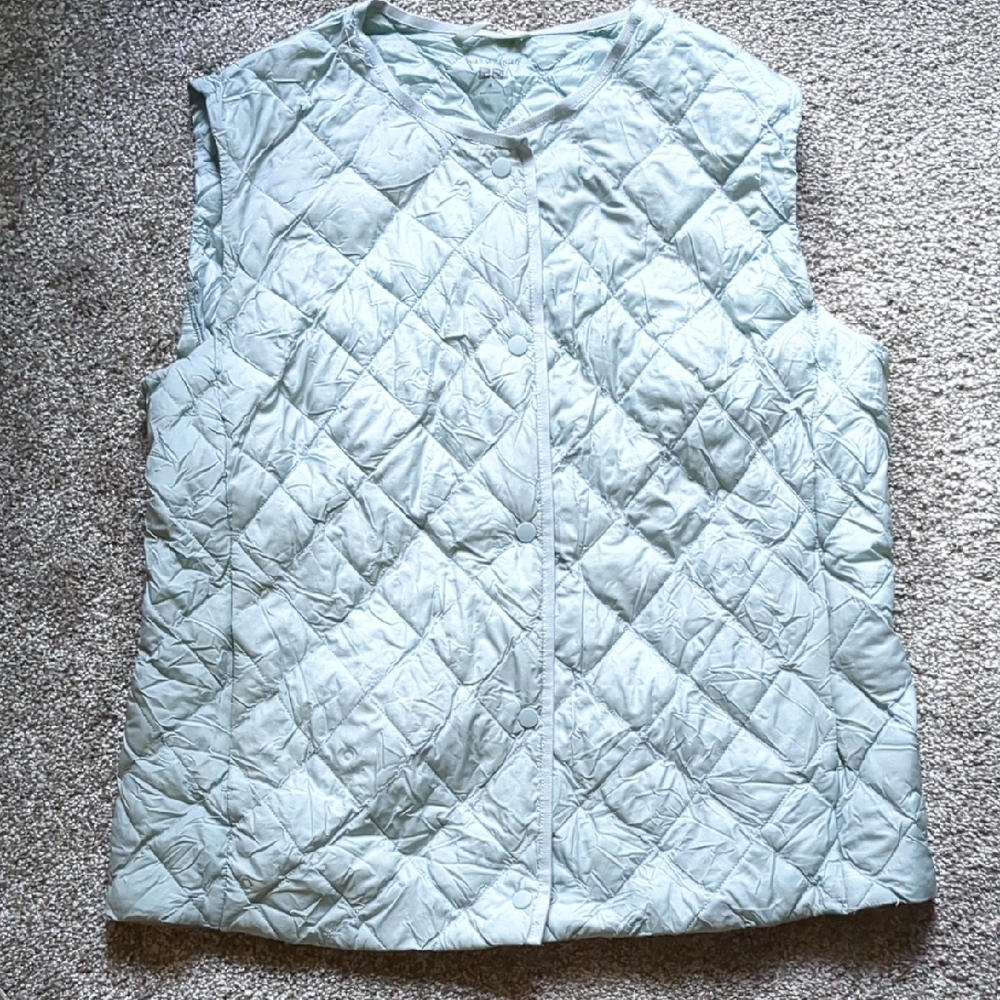 Uniqlo Light Green Warm Padded Jacket